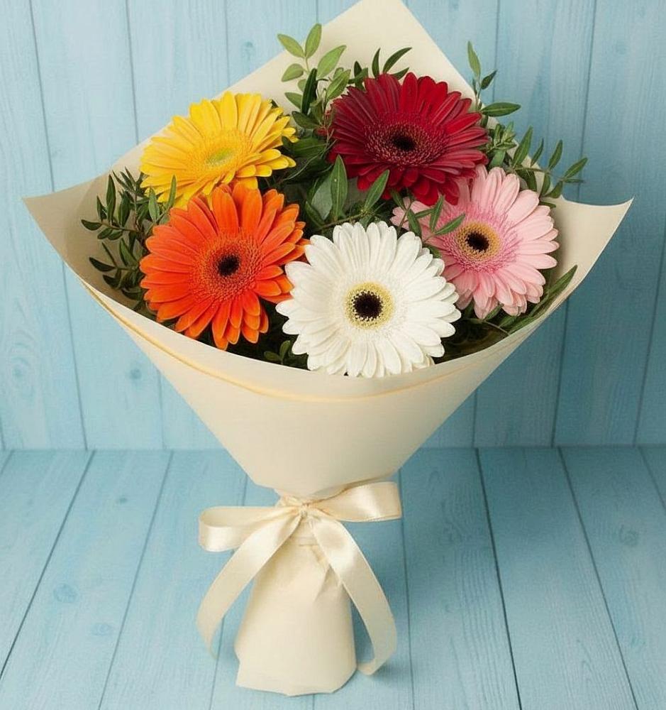 Букет цветов из: Герберы в Расшеватской