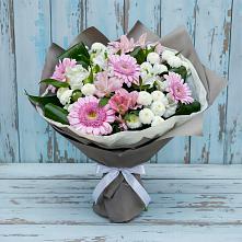 Букет цветов из:  Герберы, Альстромерии и Хризантемы #REPLACE_PRED# Расшеватской