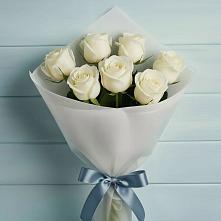 Букет 7 Белых роз Эдлесс Лав #REPLACE_PRED# Расшеватской
