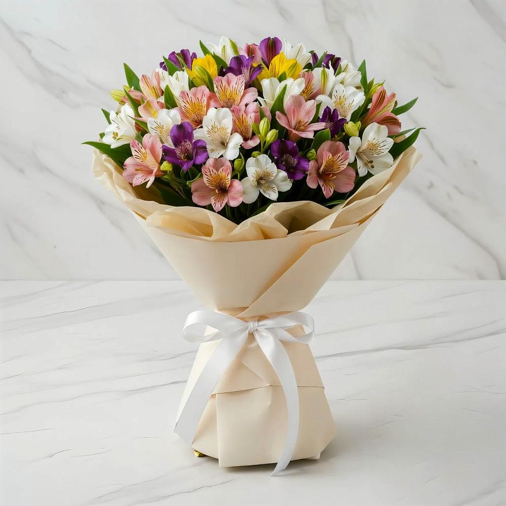 Букет цветов из: Альстромерии в Расшеватской