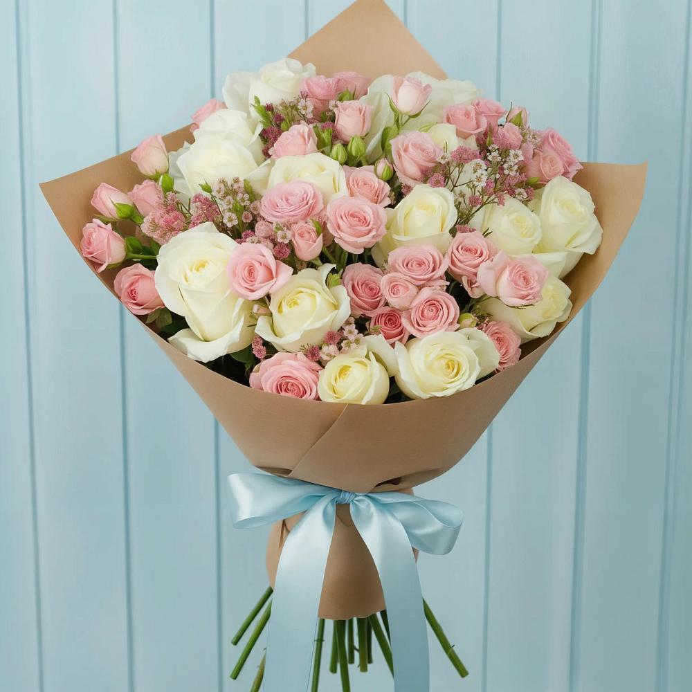 Букет цветов из: Розы в Расшеватской