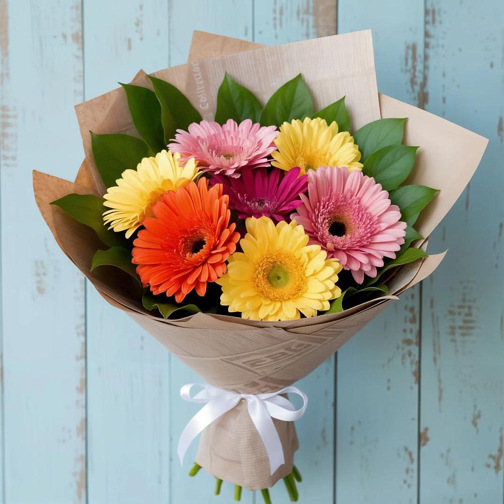 Букет цветов из: Герберы в Расшеватской