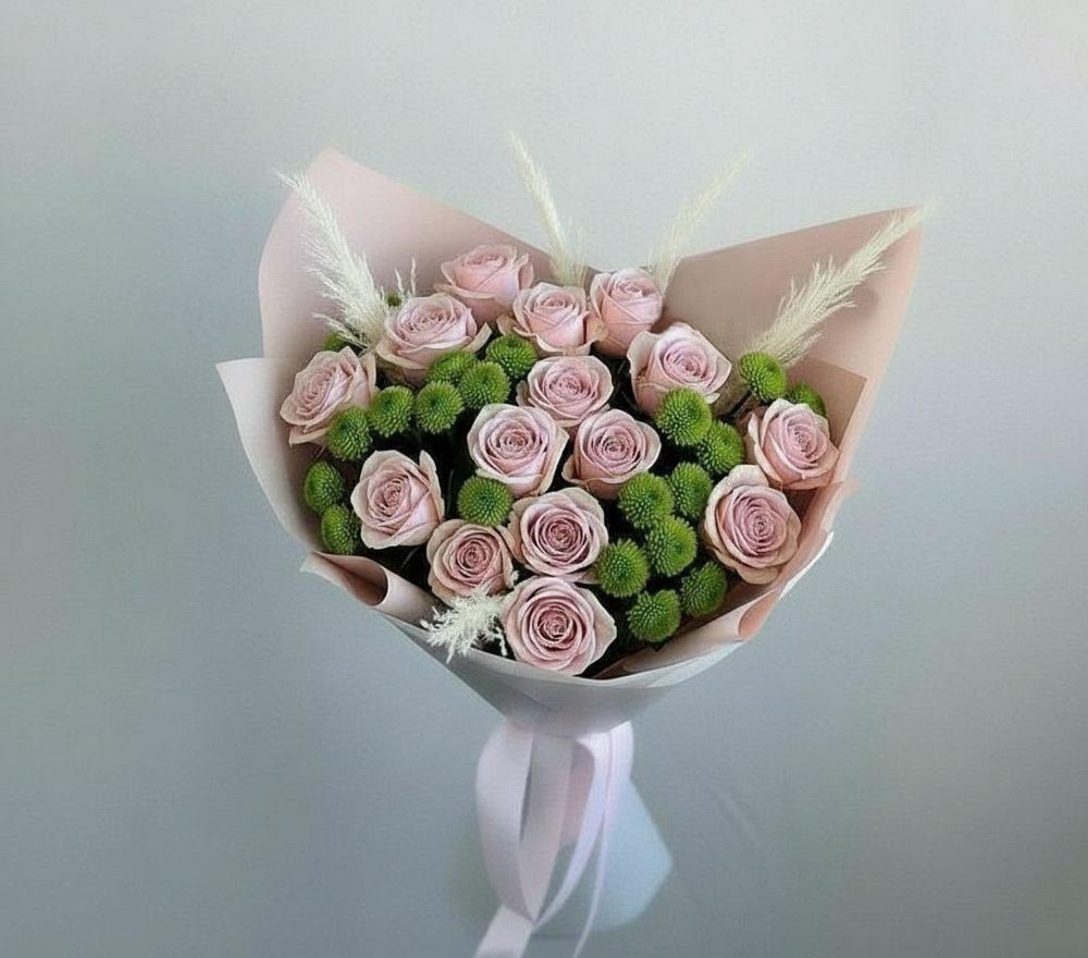 Букет цветов из: Розы и Хризантемы в Расшеватской