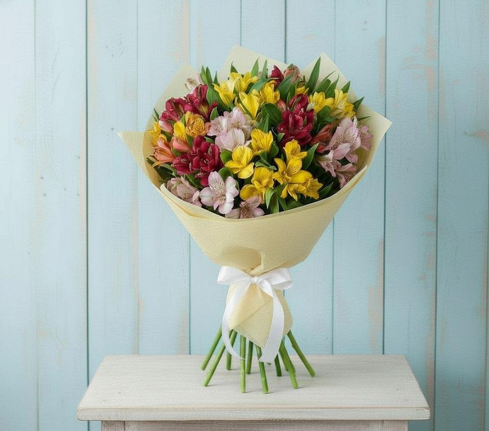 Букет цветов из: Альстромерии в Расшеватской