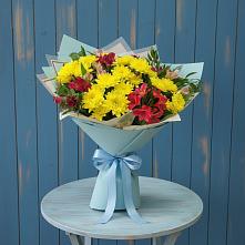 Букет цветов из:  Альстромерии и Хризантемы в Расшеватской