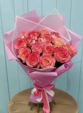 Букет 15 Розовых роз Равель в Расшеватской