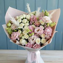 Букет цветов из:  Альстромерии и Розы в Расшеватской